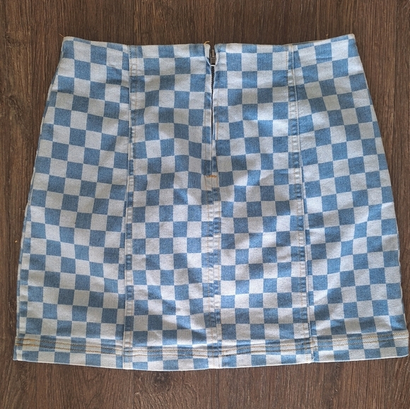 No Boundaries Seamed A- Line Mini Denim Skirt Size S - Picture 6 of 7